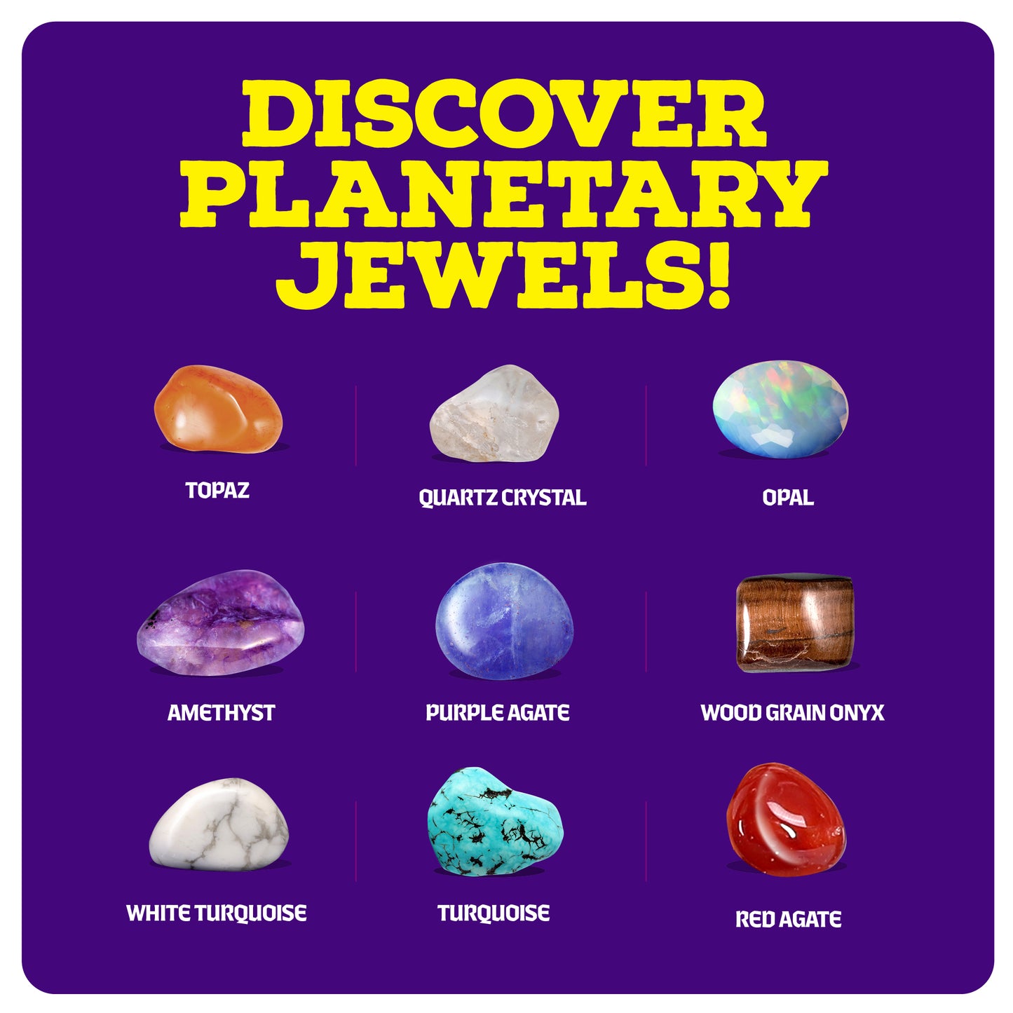 Dan&Darci Galaxy Gem Dig Kit - 9 Planets and Gems
