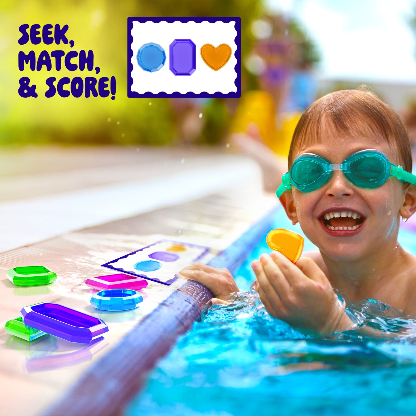 Dan&Darci Underwater Pool Gem Hunt Diving Game for Kids
