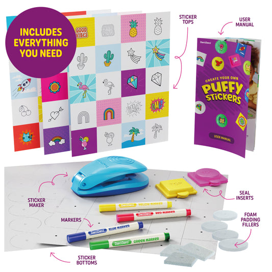 Dan&Darci DIY Puffy Sticker Maker Kit