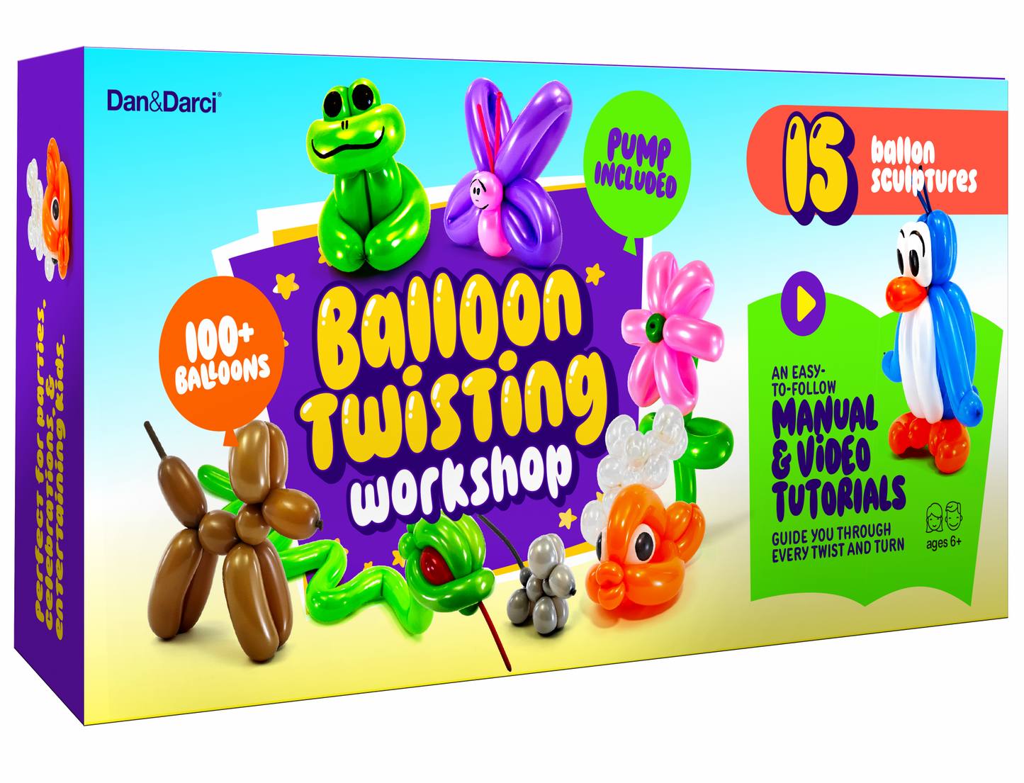 Dan&Darci Balloon Twisting Workshop - Video Tutorials, Instruction Manual