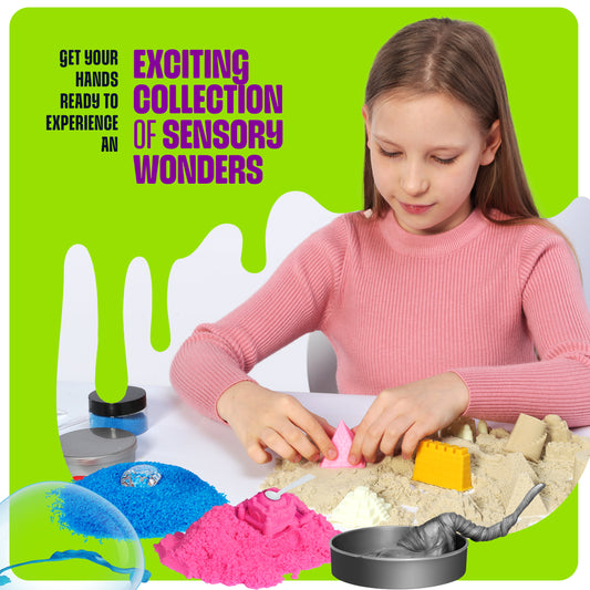 Dan&Darci Slime, Putty & Sand Sensory Science Activity Kit