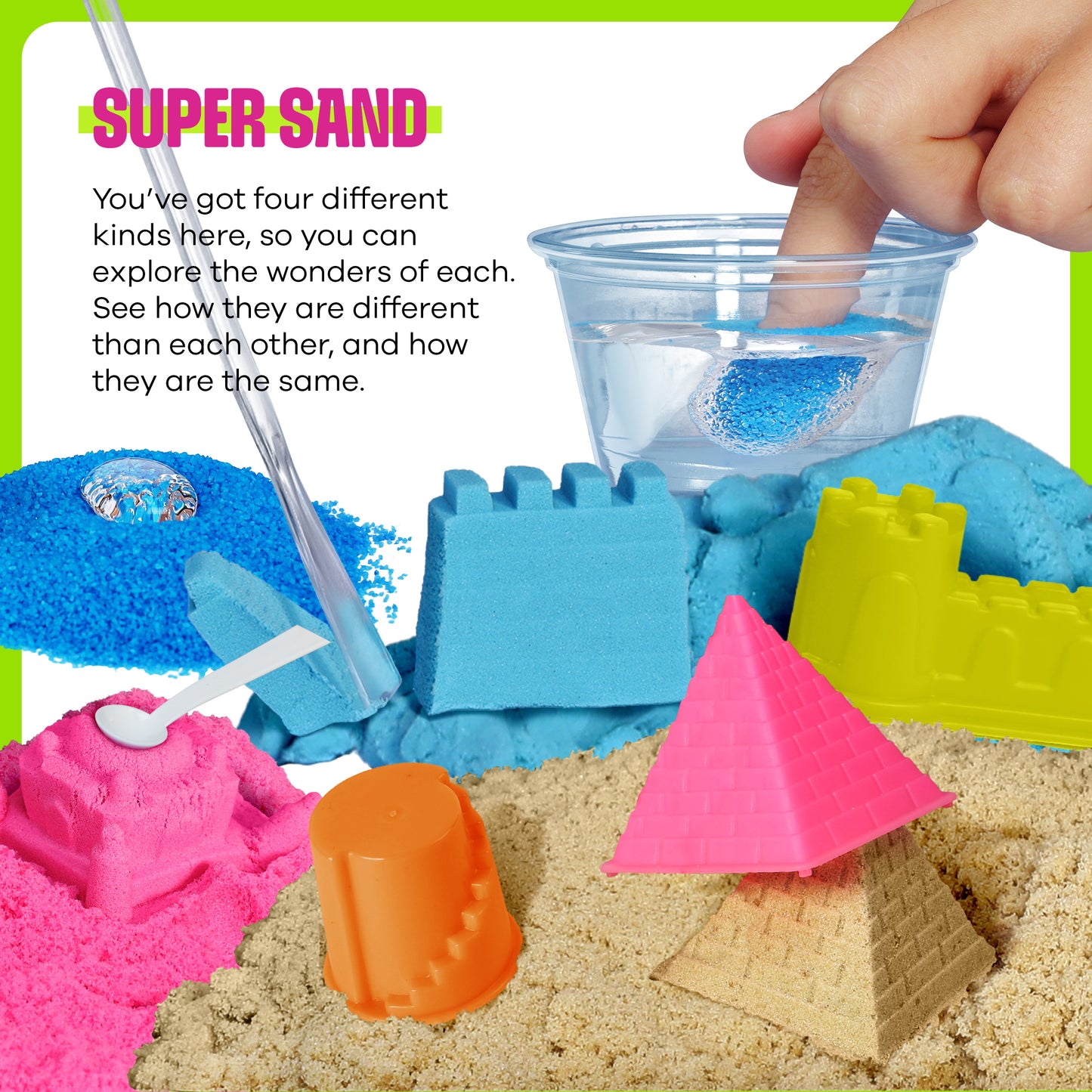 Dan&Darci Slime, Putty & Sand Sensory Science Activity Kit