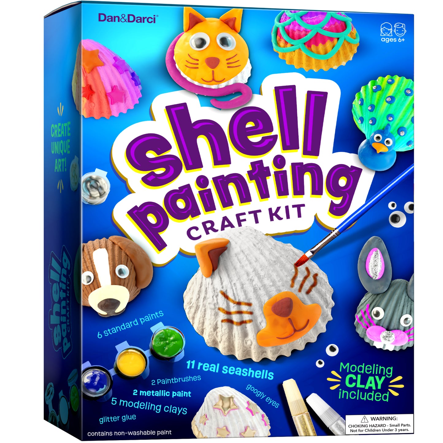Dan&Darci Sea Shell Painting Craft Kit