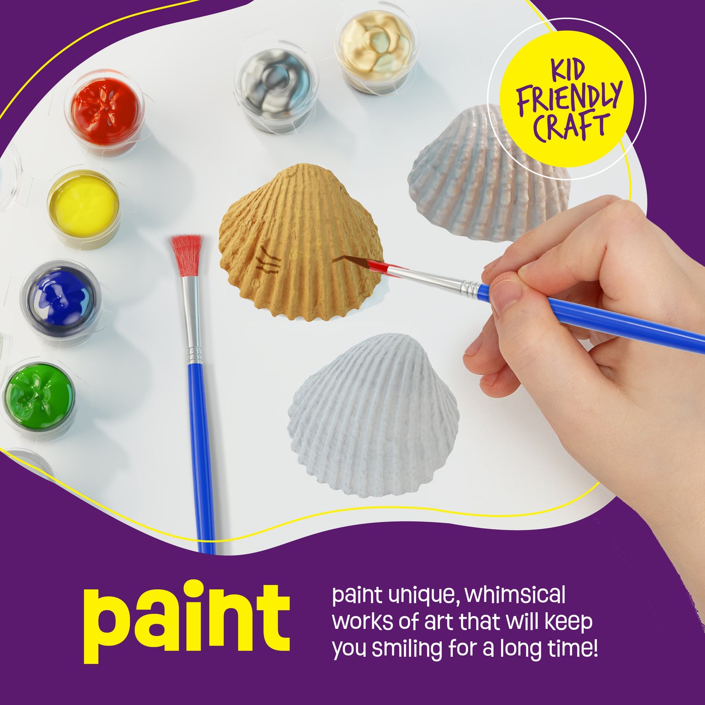 Dan&Darci Sea Shell Painting Craft Kit