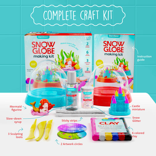 Dan&Darci DIY Snow Globe Making Kit for Kids