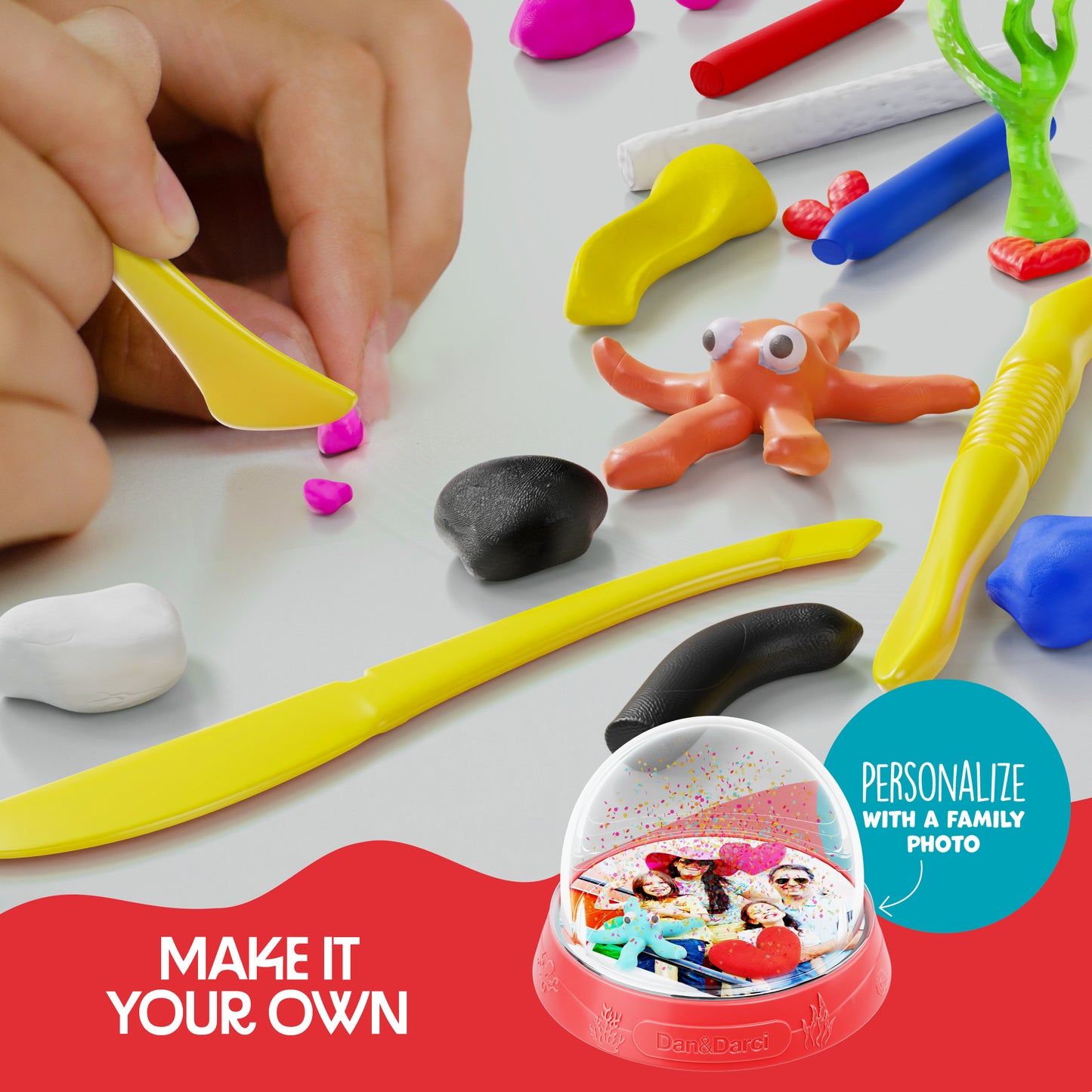 Dan&Darci DIY Snow Globe Making Kit for Kids