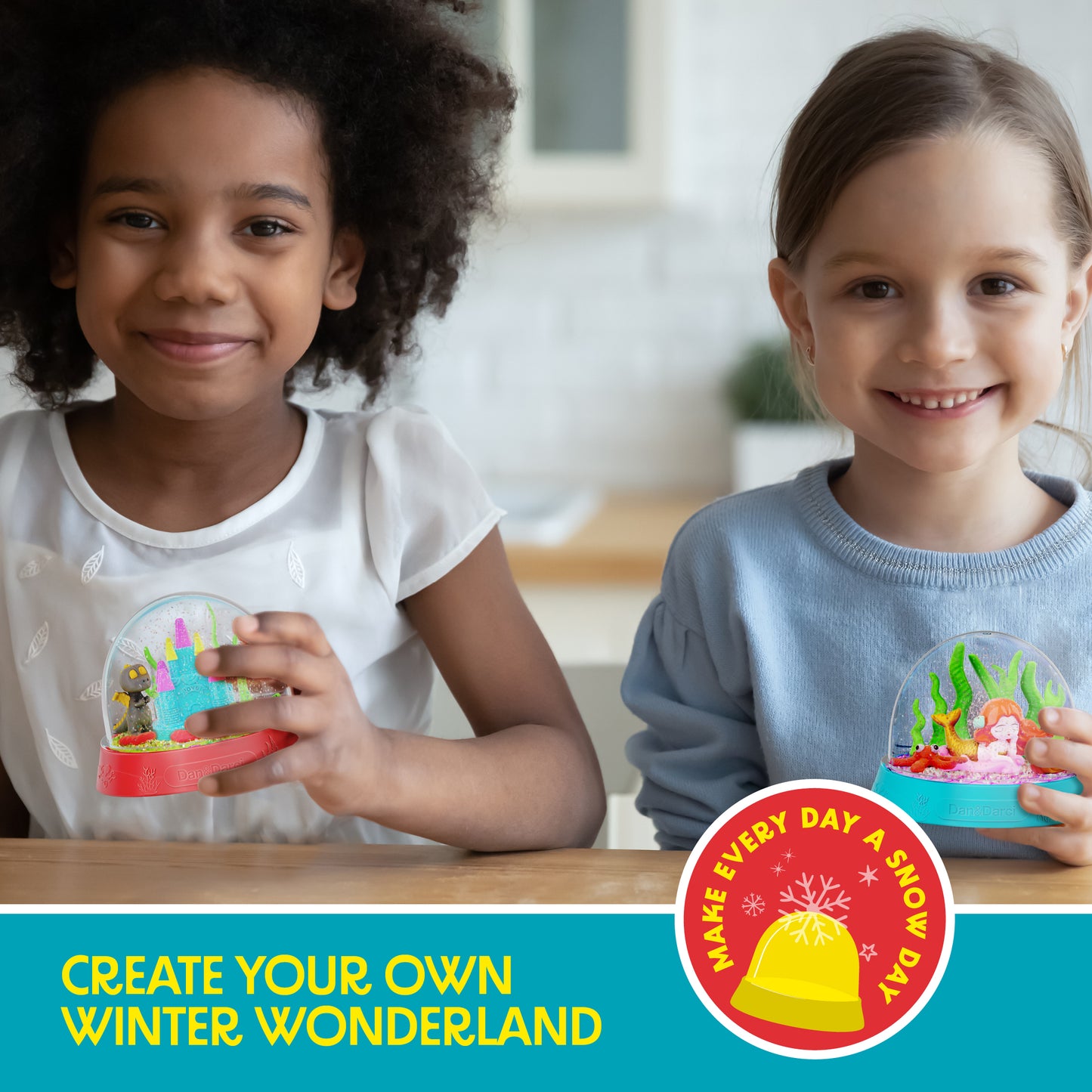 Dan&Darci DIY Snow Globe Making Kit for Kids