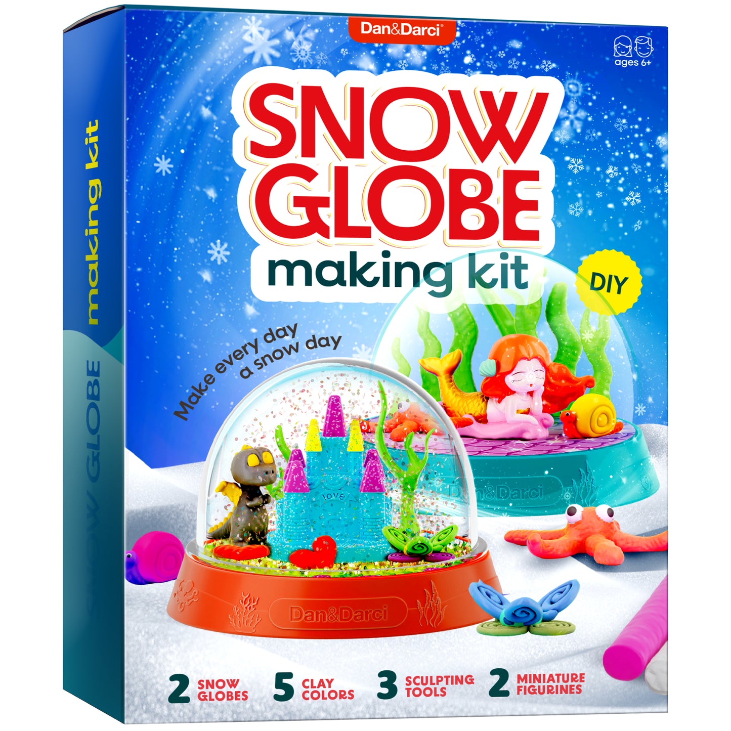 Dan&Darci DIY Snow Globe Making Kit for Kids