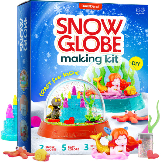 Dan&Darci DIY Snow Globe Making Kit for Kids