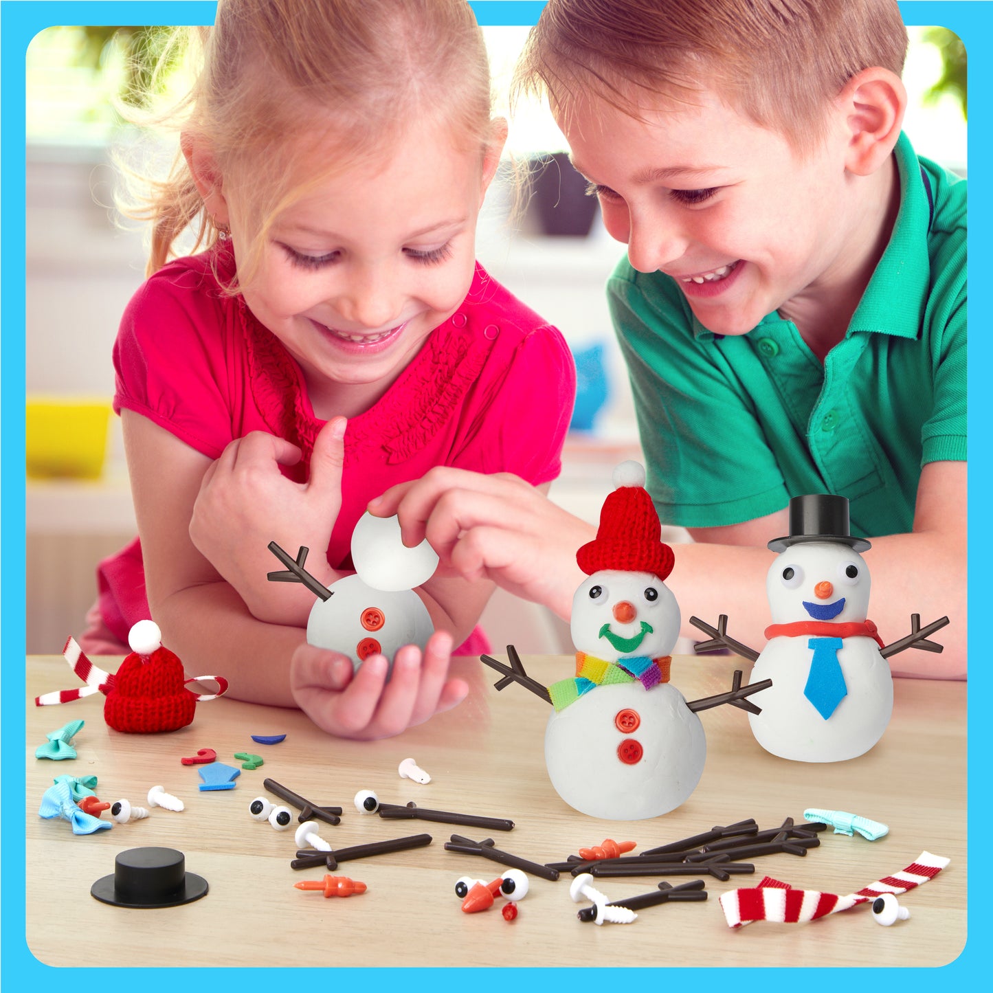 Dan&Darci Snowman Making Kit for Kids - 40+ Piece Kit