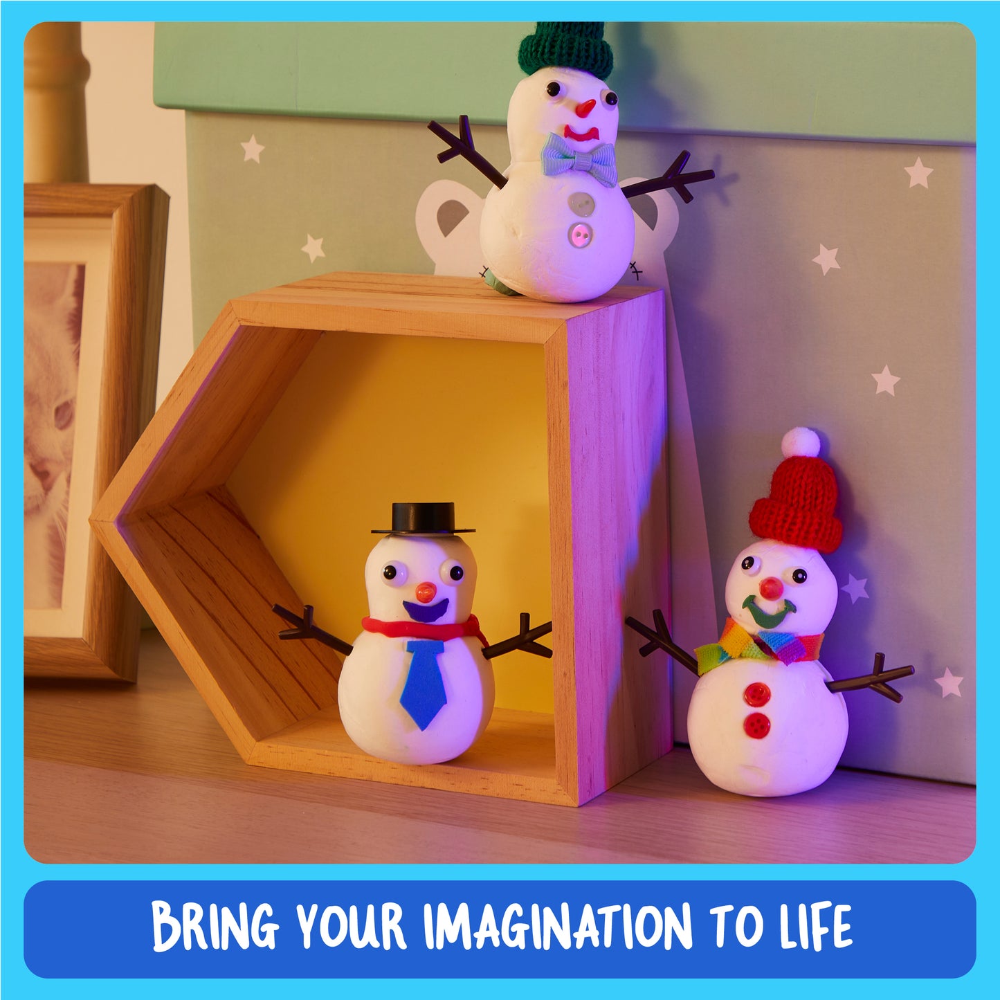 Dan&Darci Snowman Making Kit for Kids - 40+ Piece Kit