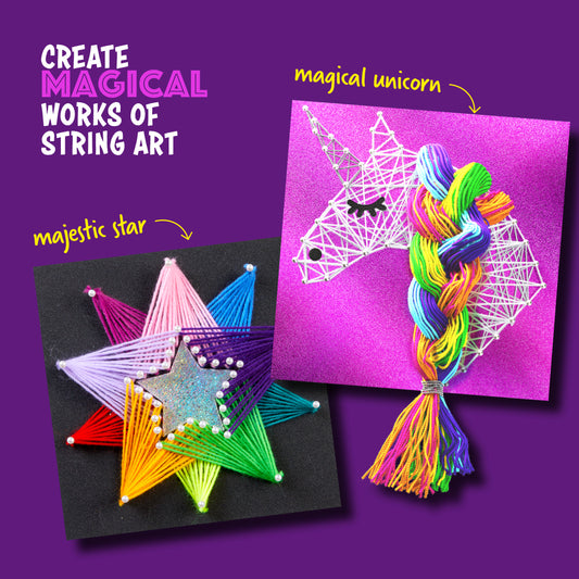 Ddan&Darci String Art Craft Kit - Unicorn, Star