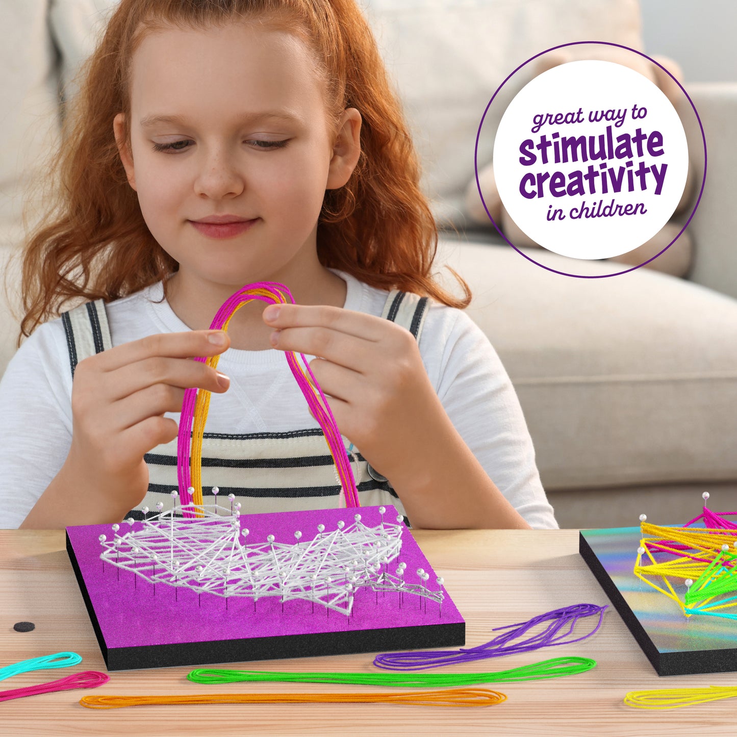 Ddan&Darci String Art Craft Kit - Unicorn, Star