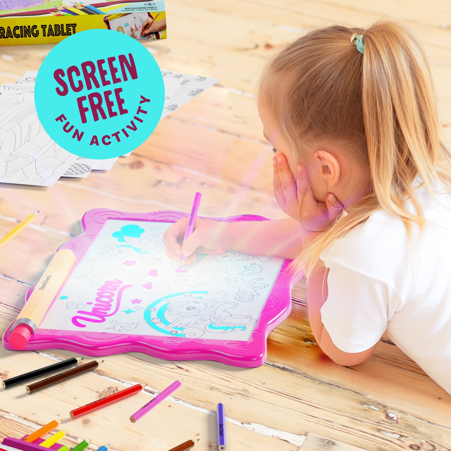 Dan&Darci Rechargeable Light-Up Tracing Pad