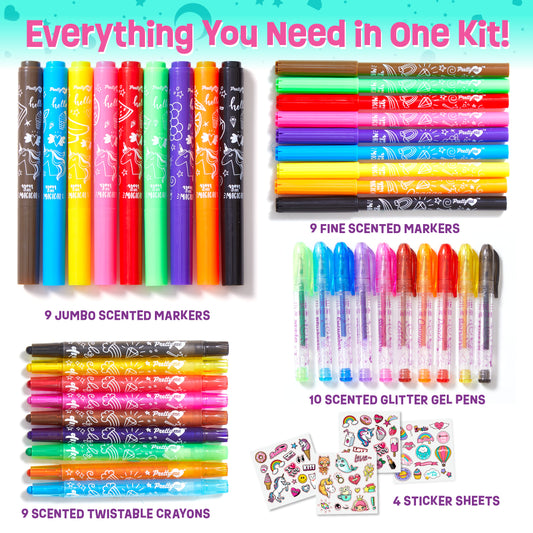 Pretty Me Unicorn Scented Art Supplies Kit