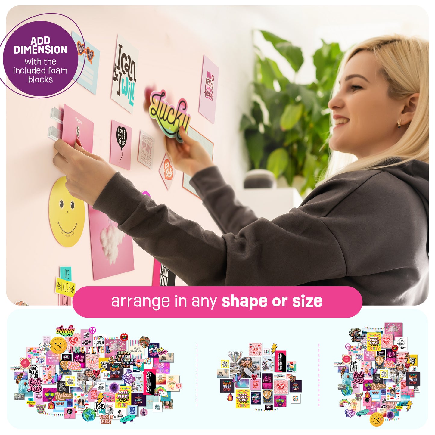 Pretty Me Wall Collage Making Kit- 1000+ Pieces