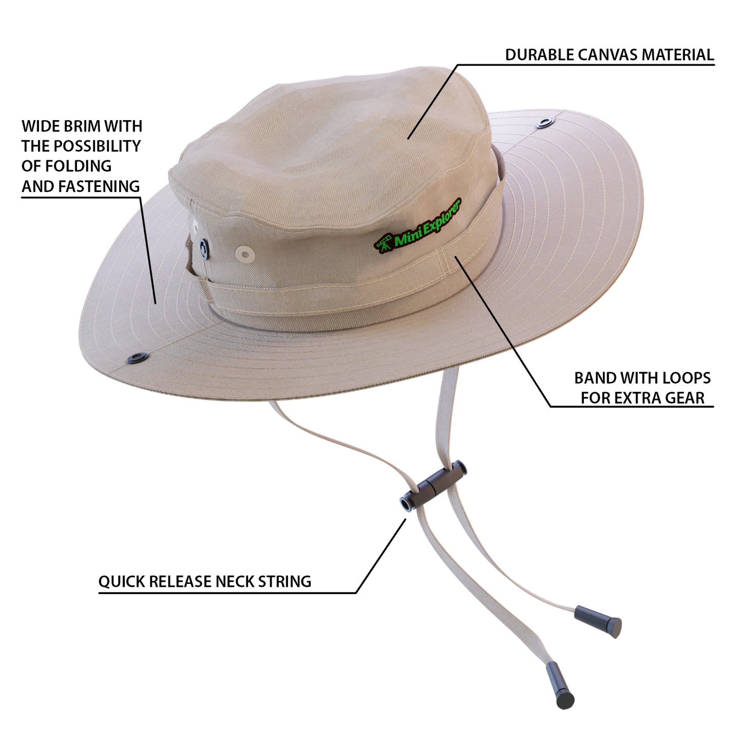 Mine Explorer Kids Explorer Vest and Hat Costume