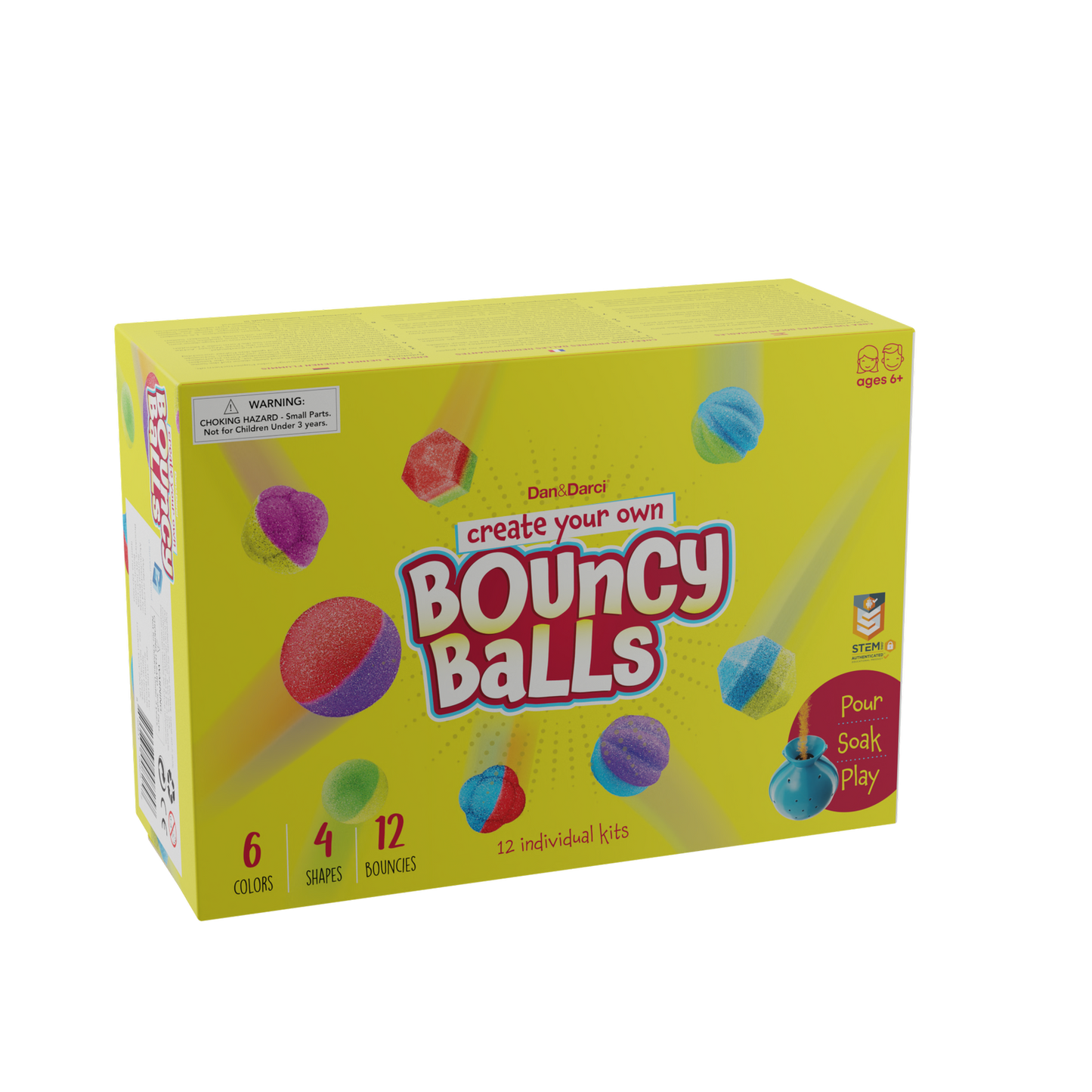 Dan&Darci Create Your Own Bouncy Balls - 12 Individual Kits
