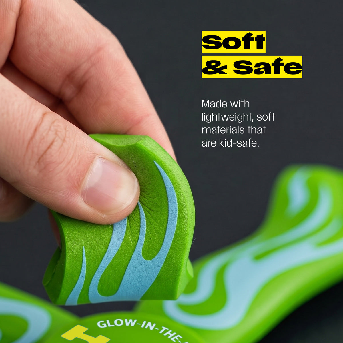 Boomerang for Kids & Adults - Boy Gifts 8-12 - Glow-in-the-Dark (Green)