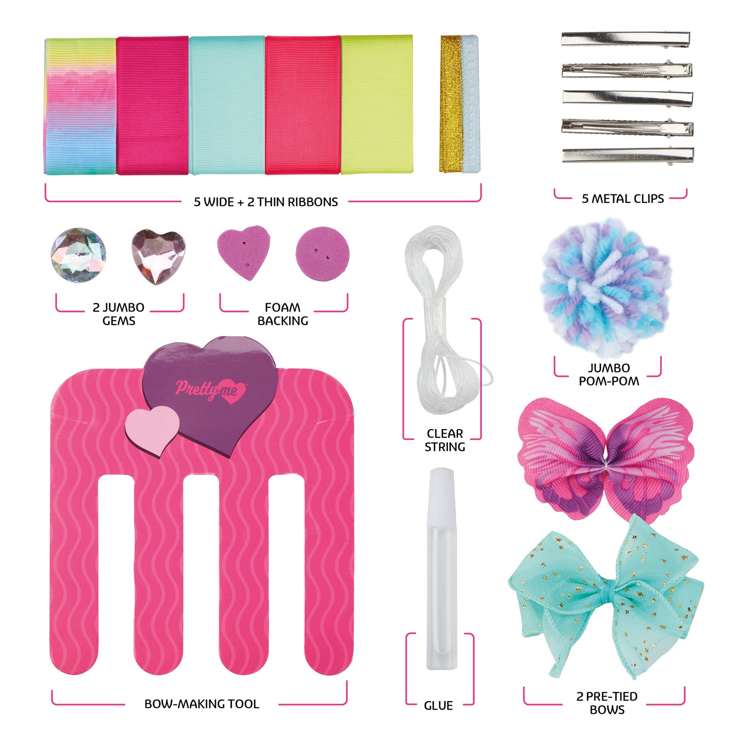 Pretty Me DIY Hair Bow Making Kit