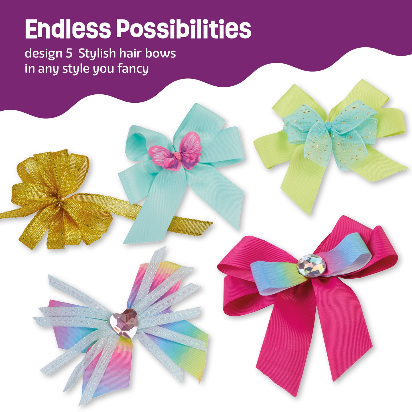 Pretty Me DIY Hair Bow Making Kit