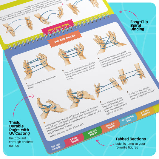 Dan&Darci Cat’s Cradle String Game Book w/ String