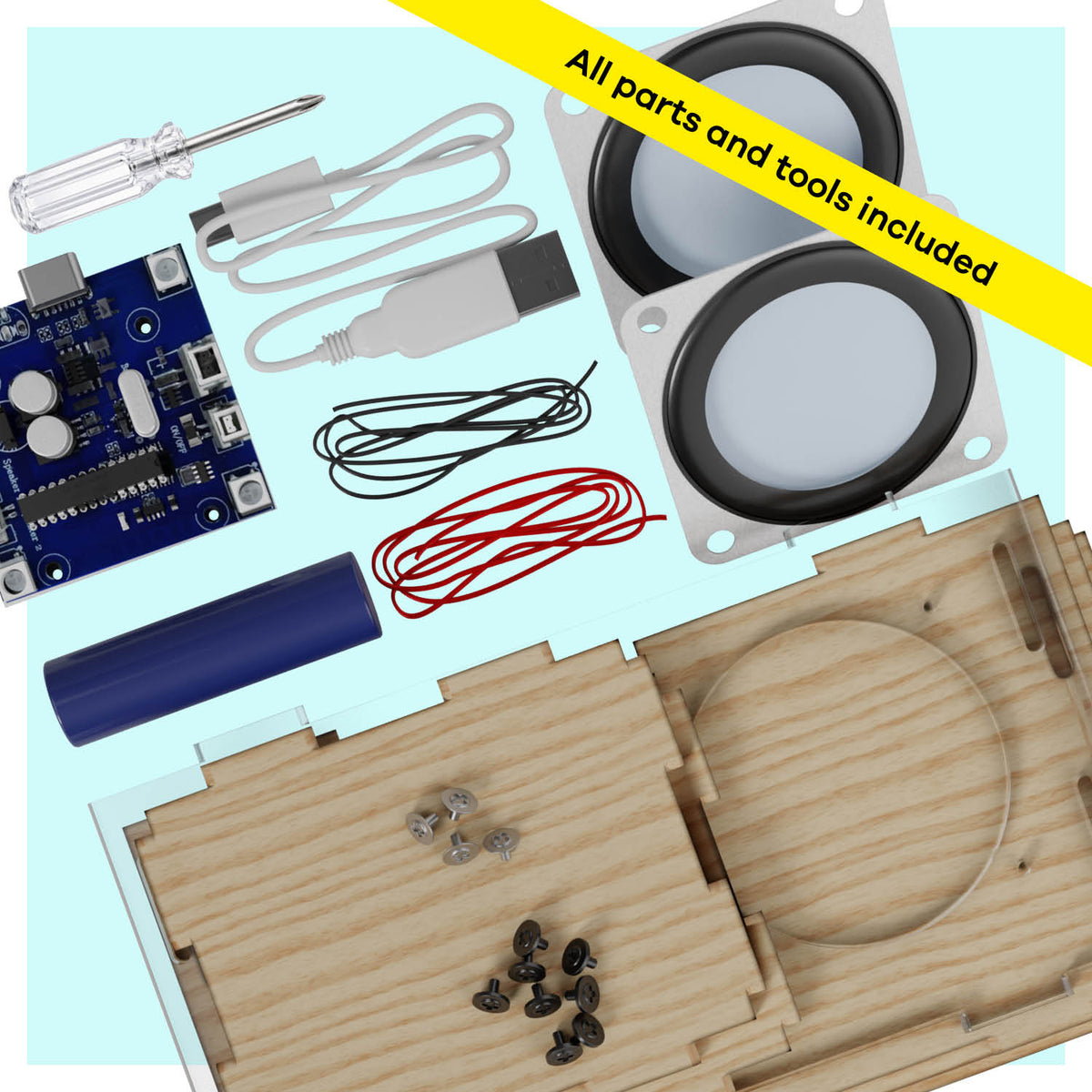 DIY Wireless Speaker Making Kit - 10 Year Old Boy Gifts - Teen Boy Gifts