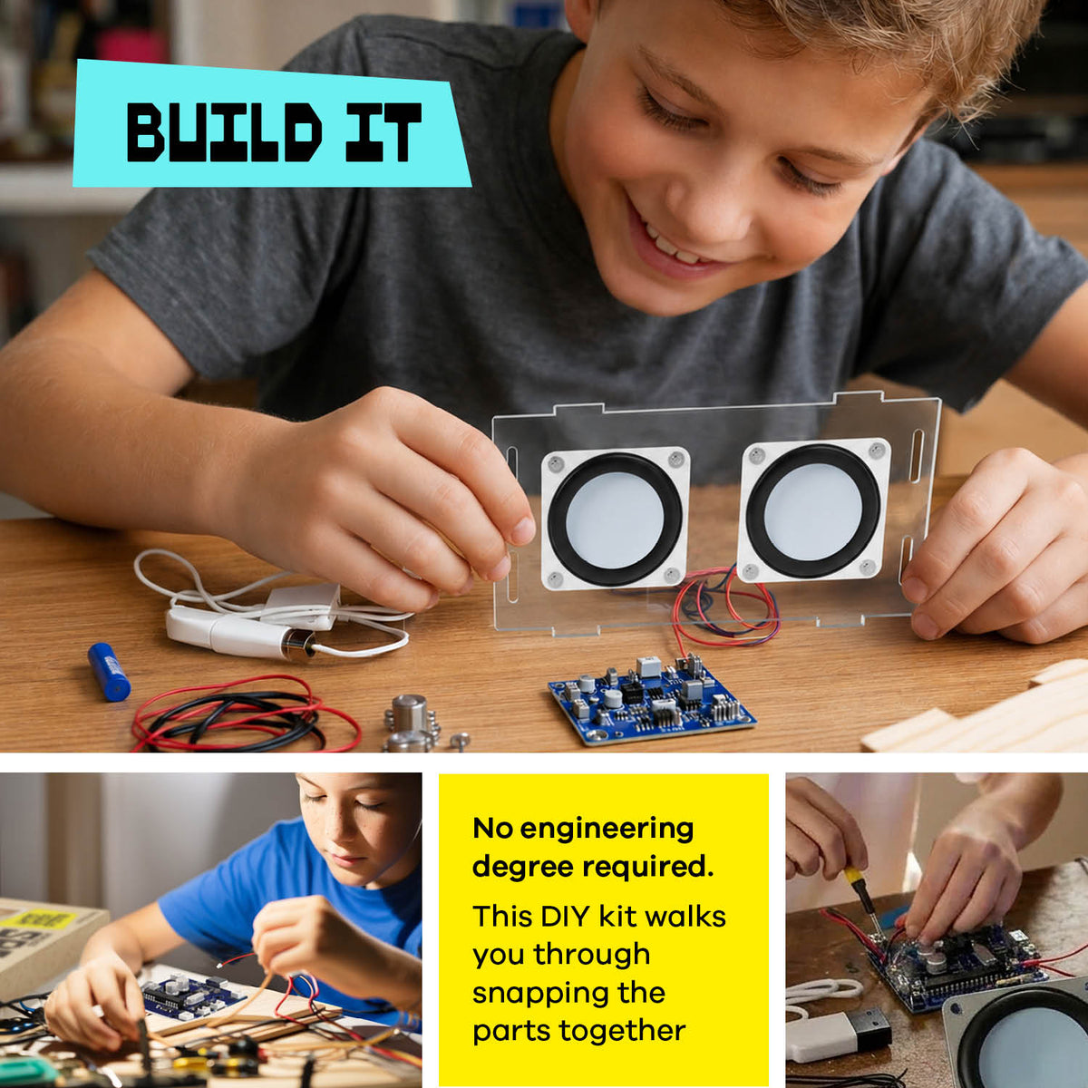 DIY Wireless Speaker Making Kit - 10 Year Old Boy Gifts - Teen Boy Gifts