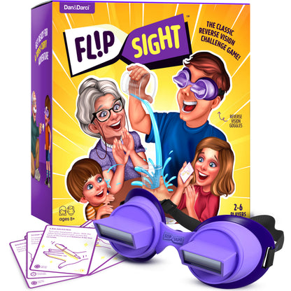reversing goggles Dan&Darci FlipSight Upside Down Goggles Challenge Family Game – wonderfunstore