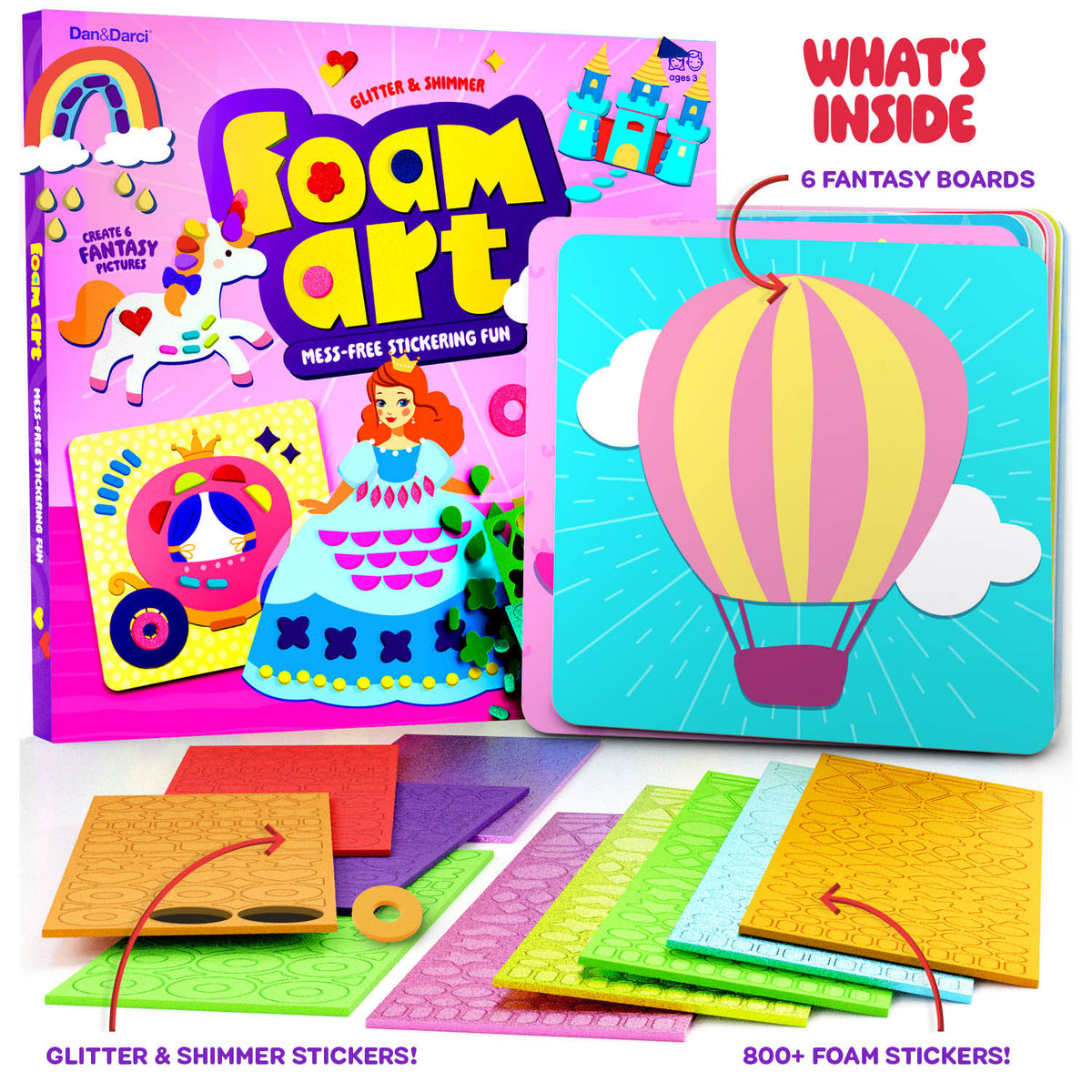 Foam Sticker Art Craft for Kids - Toddler Arts & Craft - Mess Free Activity