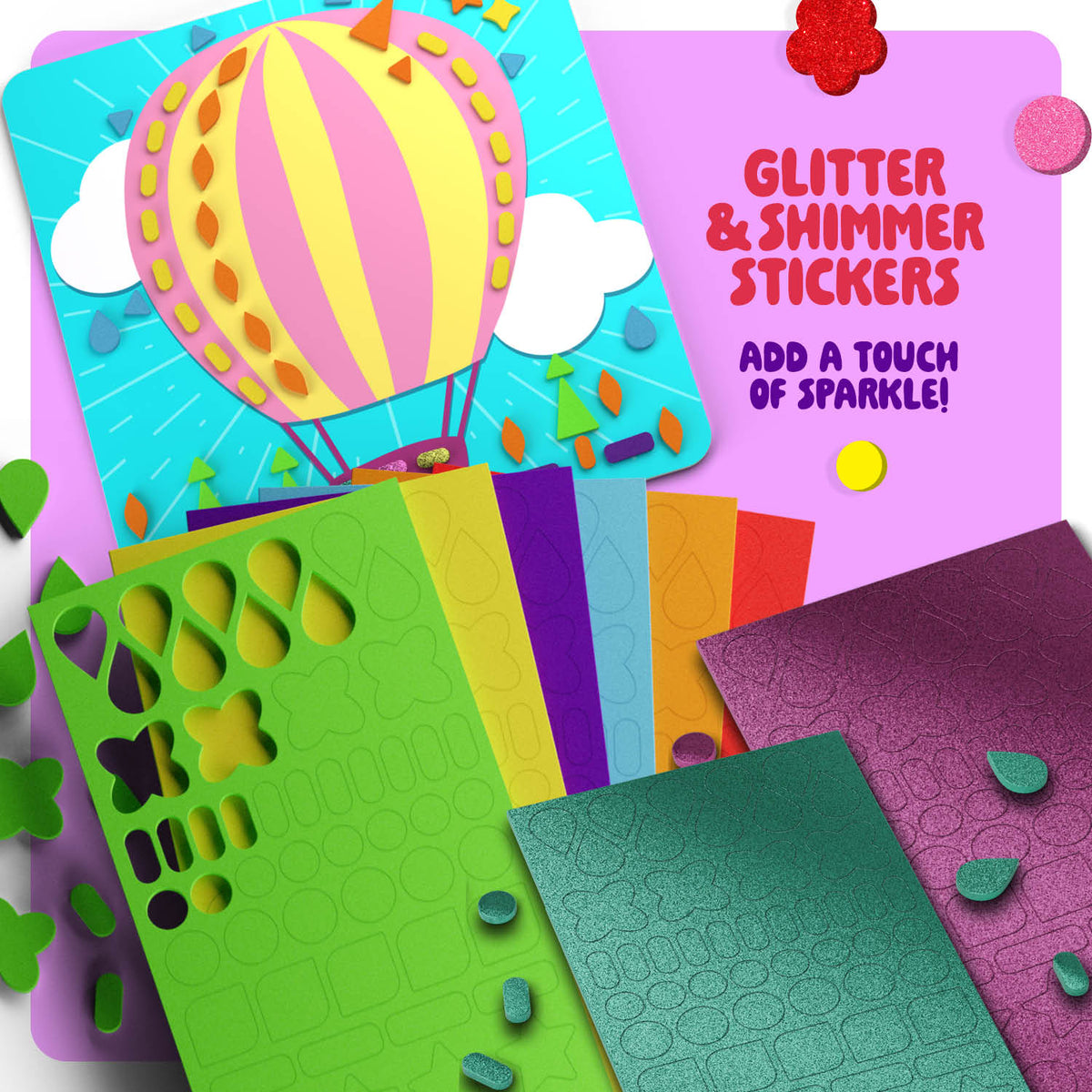 Foam Sticker Art Craft for Kids - Toddler Arts & Craft - Mess Free Activity