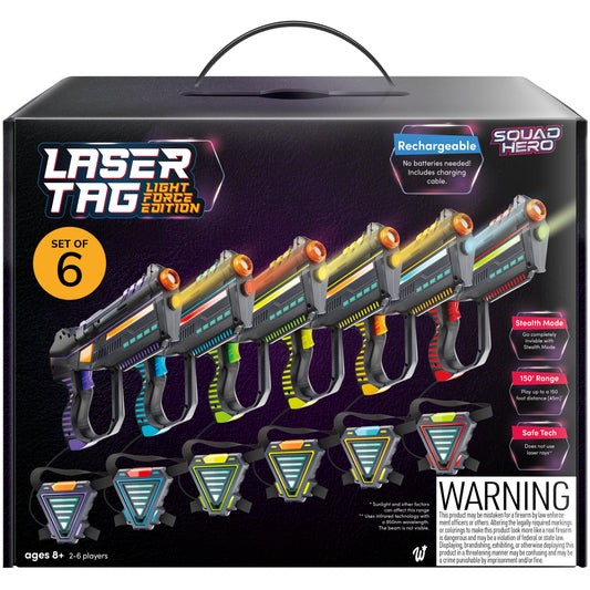 Squad Hero Rechargeable Laser Tag Set of 6