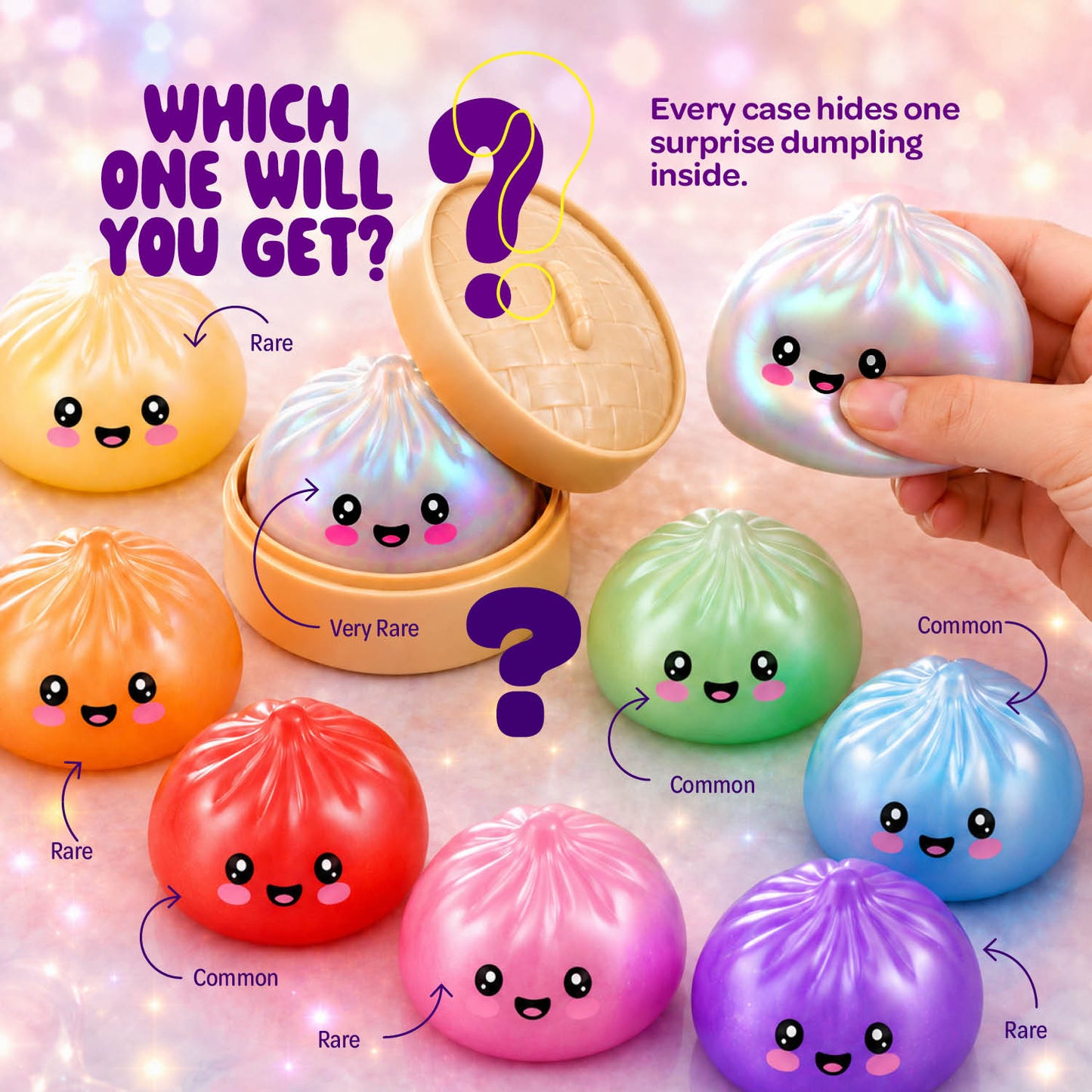 Dan&Darci Glitter Dumpling Squishy Mystery Box