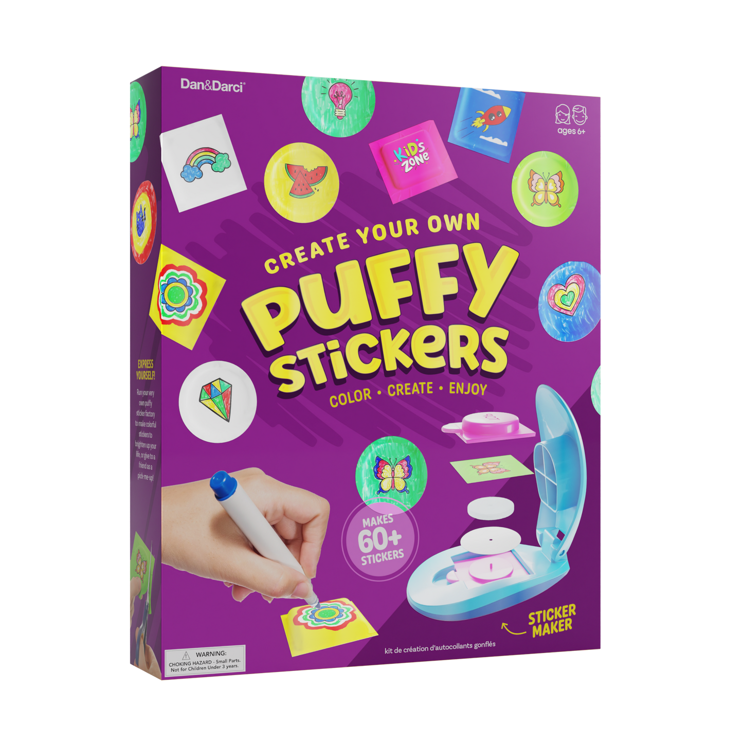 Dan&Darci DIY Puffy Sticker Maker Kit