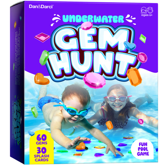 Dan&Darci Underwater Pool Gem Hunt Diving Game for Kids