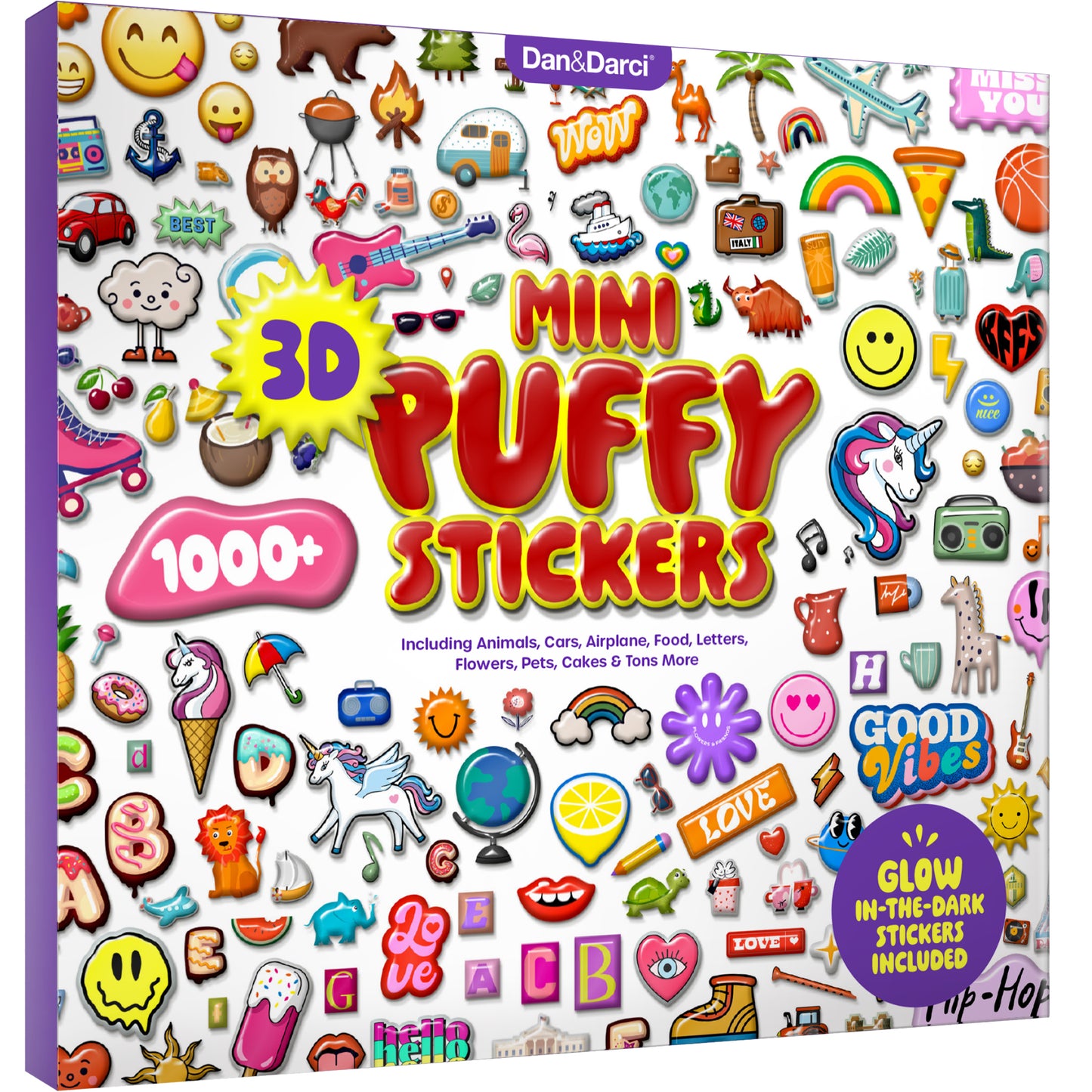 Dan&Darci 1000+ 3D Puffy Stickers