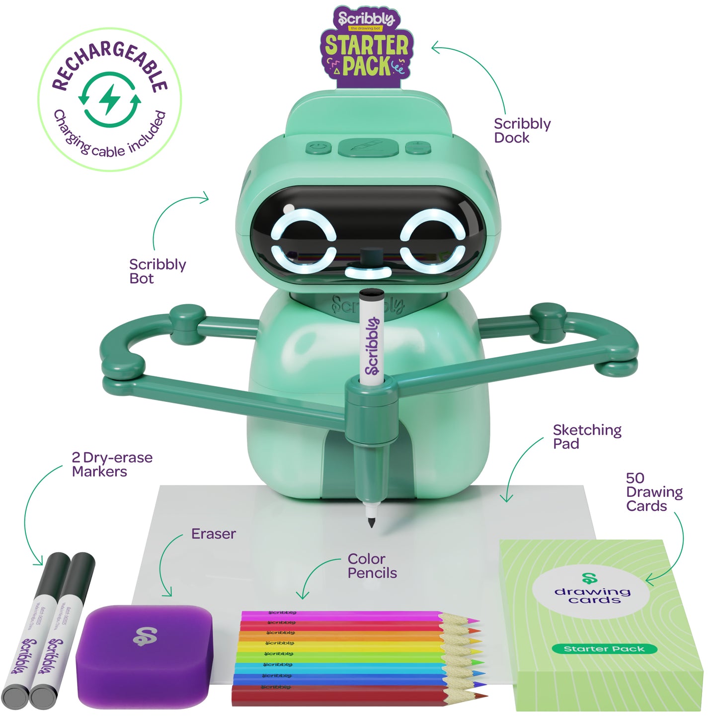 Dan&Darci Scribbly Drawing Robot