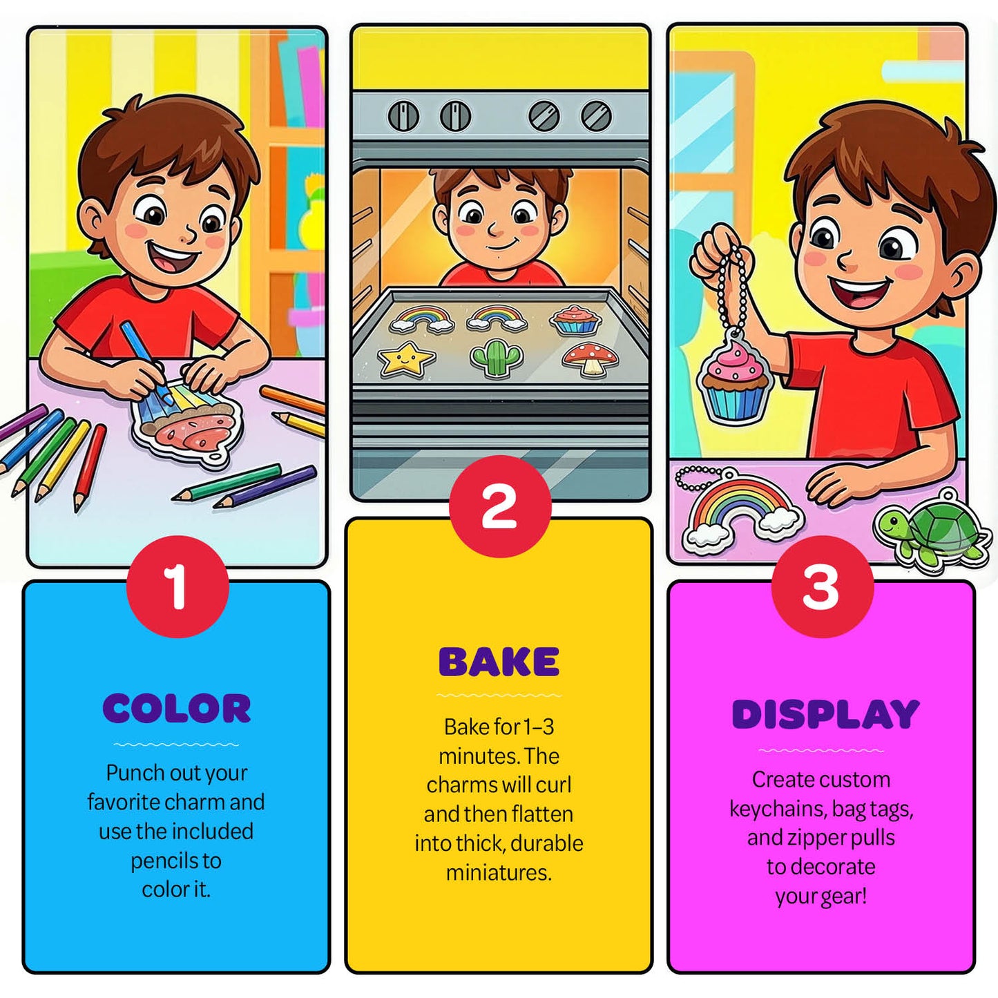 Dan&Darci Shrink Magic Craft Kit for Kids