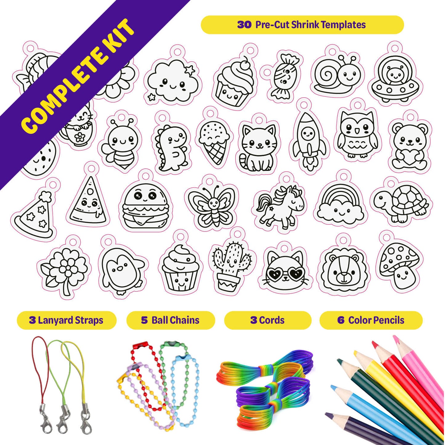 Dan&Darci Shrink Magic Craft Kit for Kids
