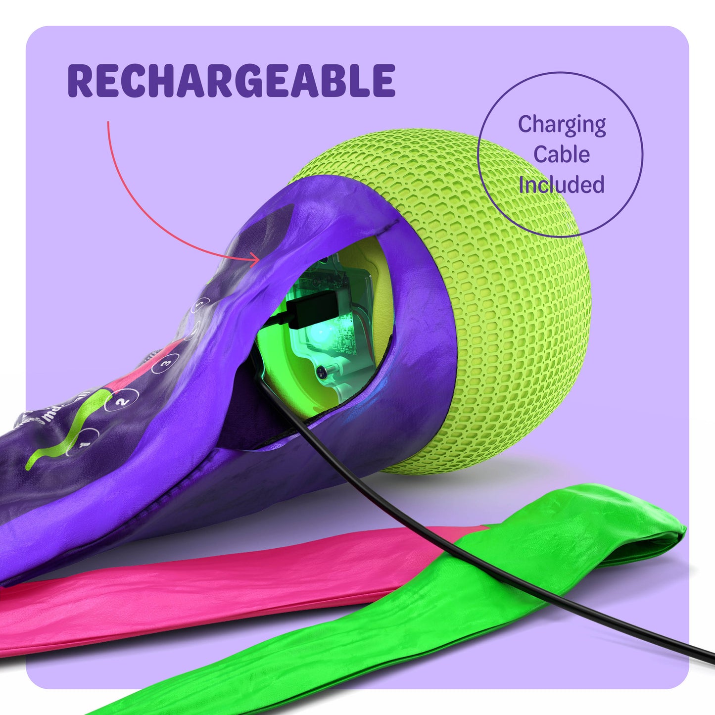 FlashCatch Light-up Slingtail Ball Toy