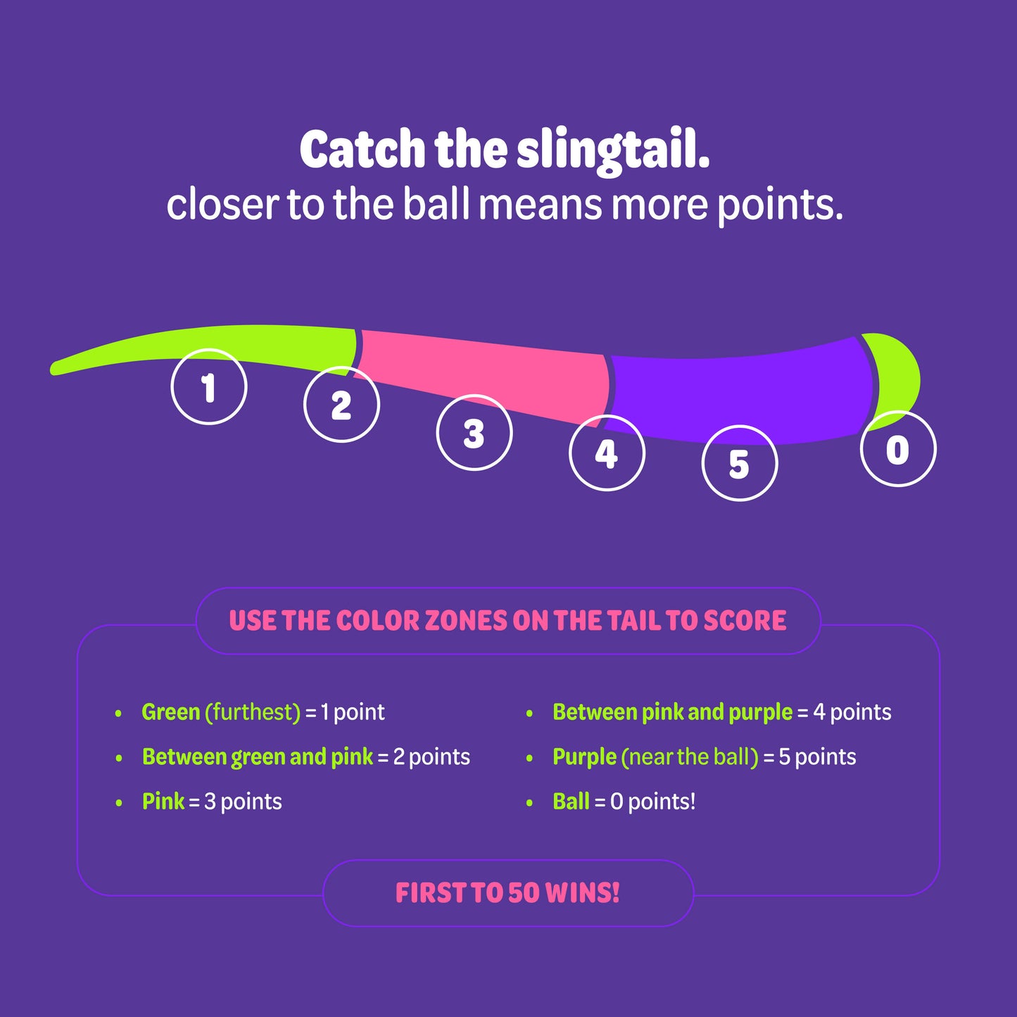 FlashCatch Light-up Slingtail Ball Toy