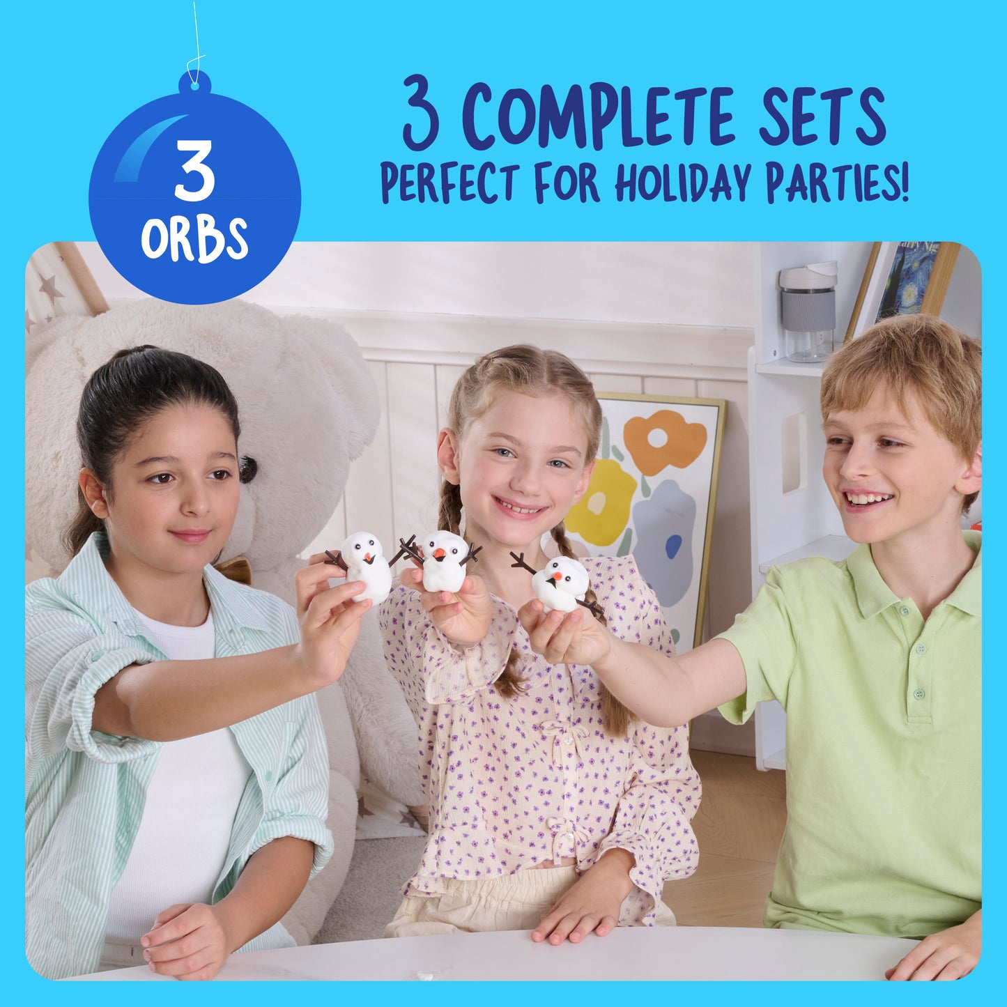 Dan&Darci Snowman Making Kit for Kids - 40+ Piece Kit