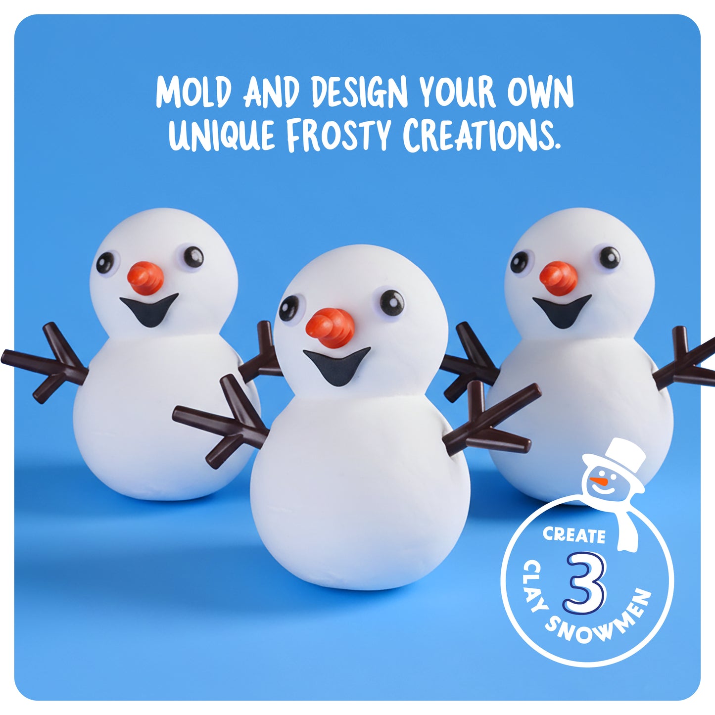 Dan&Darci Snowman Making Kit for Kids - 40+ Piece Kit