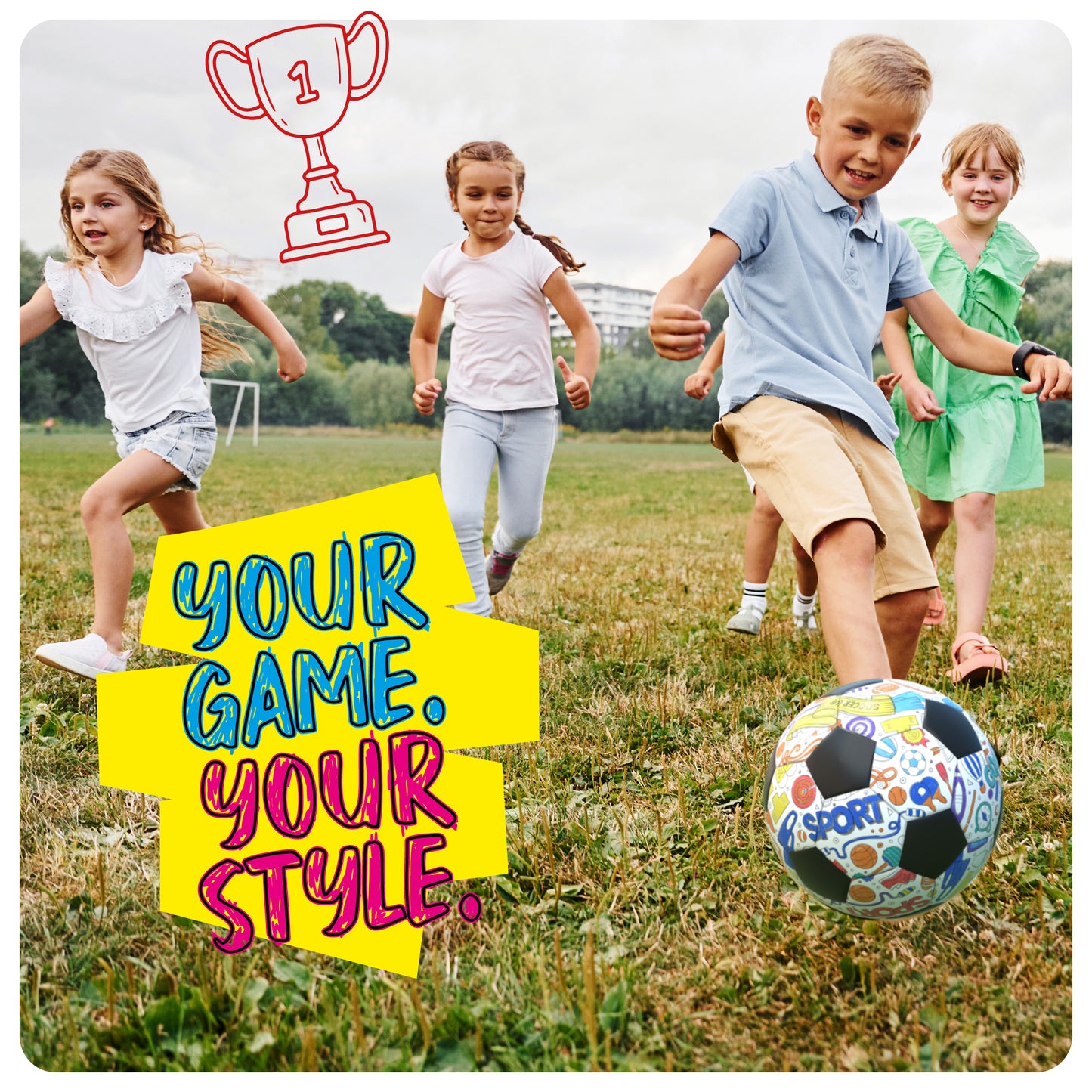 Dan&Darci Soccer Ball Coloring Kit for Kids