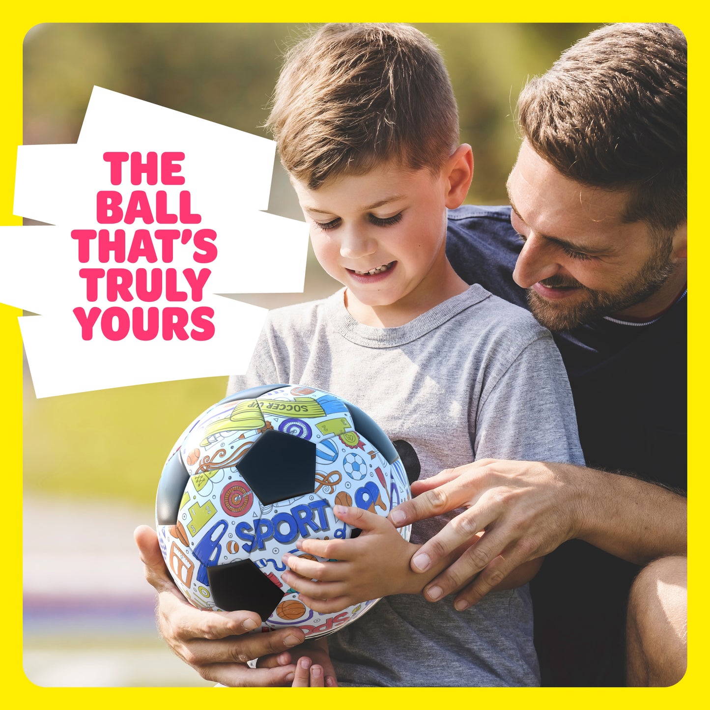 Dan&Darci Soccer Ball Coloring Kit for Kids