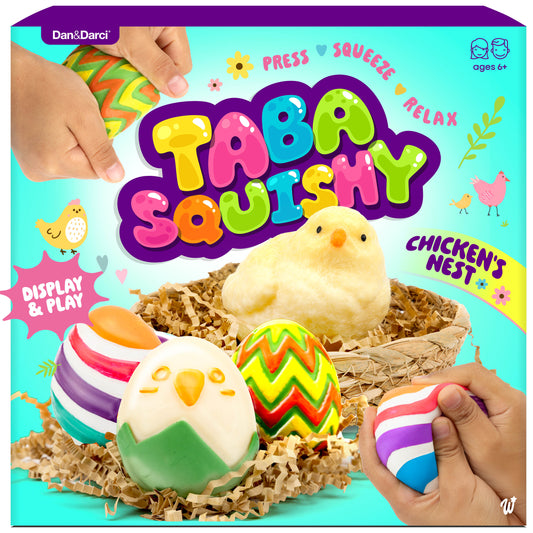 Dan&Darci Easter Taba Squishy Chicken Nest Egg Kit