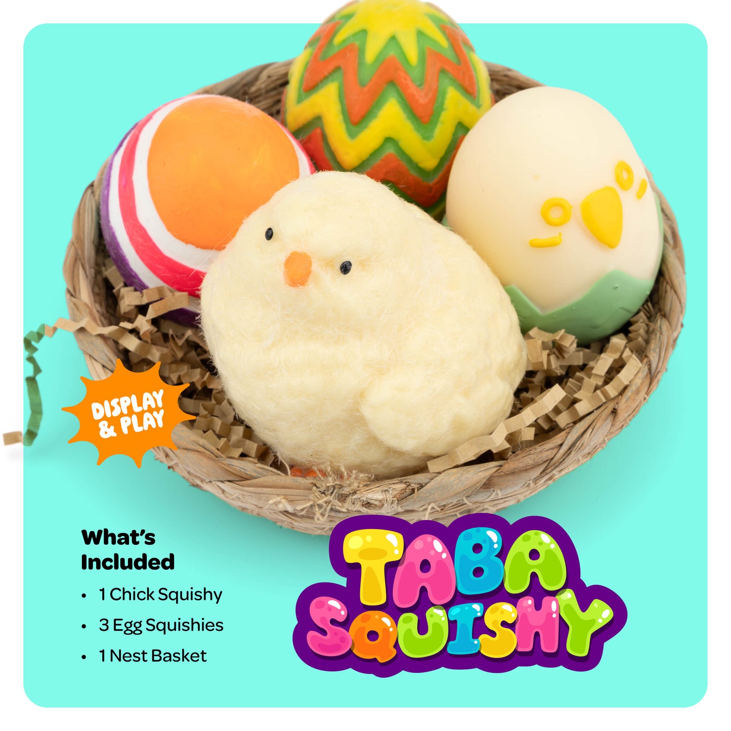 Dan&Darci Easter Taba Squishy Chicken Nest Egg Kit