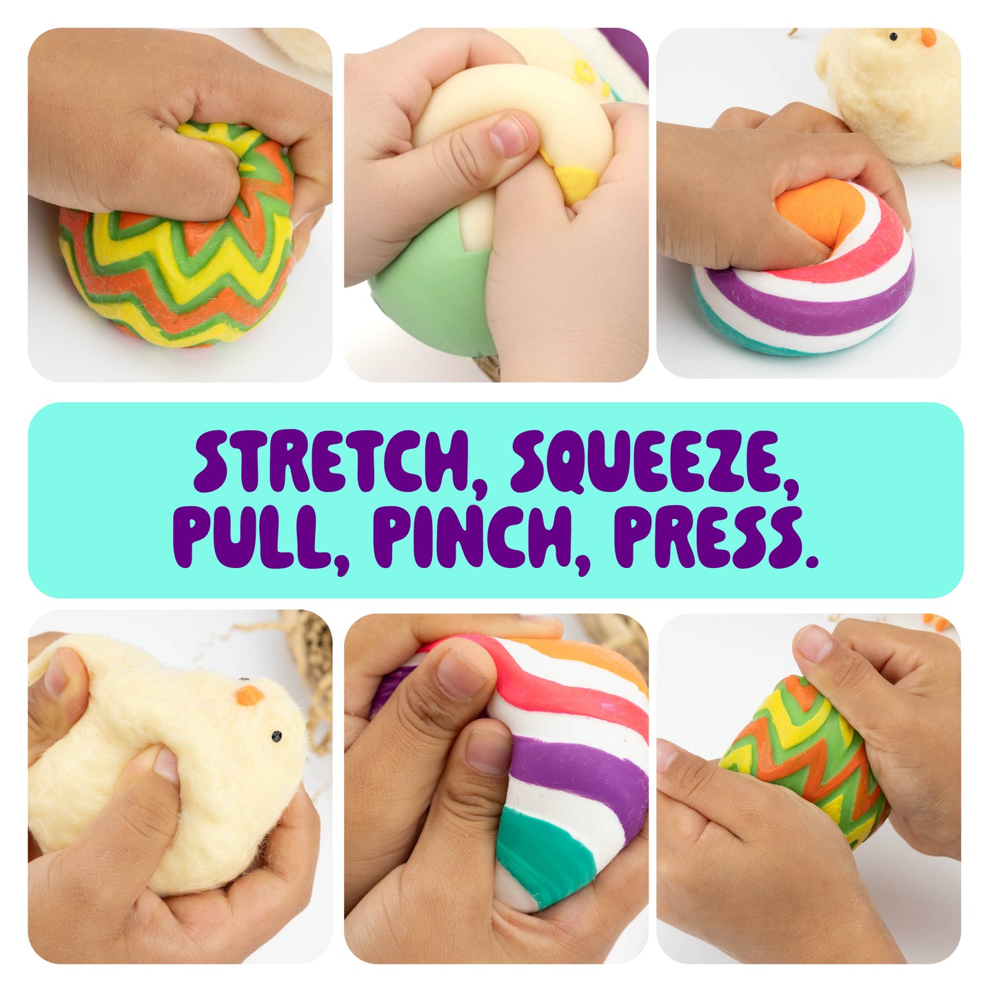 Dan&Darci Easter Taba Squishy Chicken Nest Egg Kit