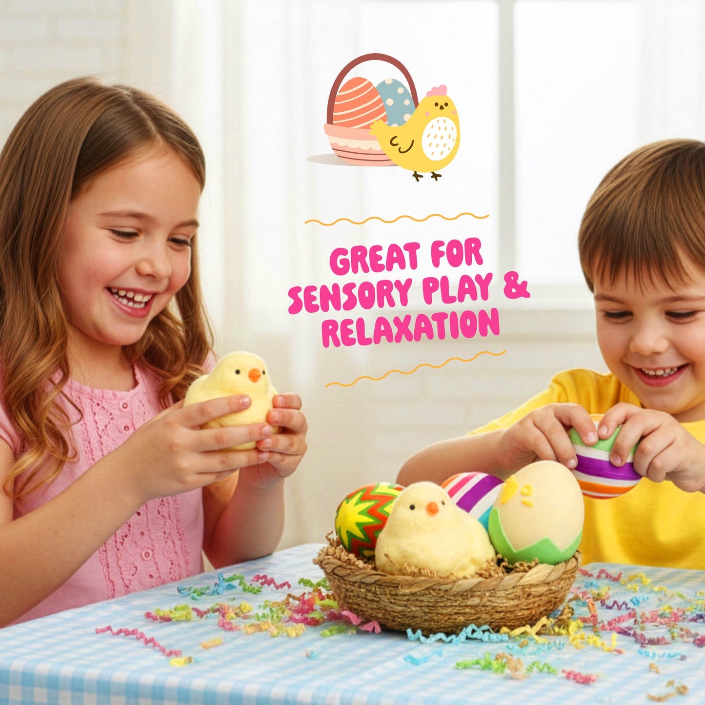 Dan&Darci Easter Taba Squishy Chicken Nest Egg Kit
