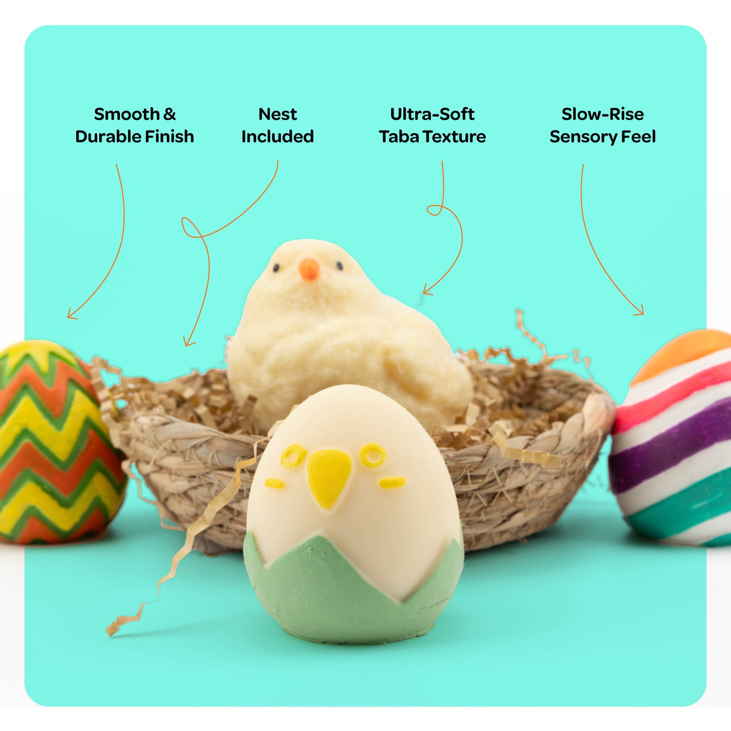 Dan&Darci Easter Taba Squishy Chicken Nest Egg Kit